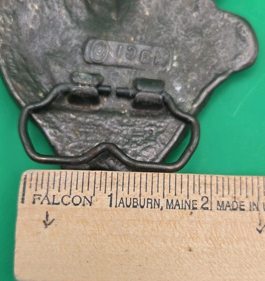 MBCI Brasstone Panther Mountain Lion Cougar Belt Buckle 1970s-80s Vintage  thumbnail 11