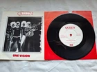 QUEEN ONE VISION 7"  P/S VINYL WITH RED INNER 1985  EX