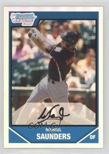 2007 Bowman Draft Chrome Picks Prospects Refractor Michael Saunders #BDPP106 0c6