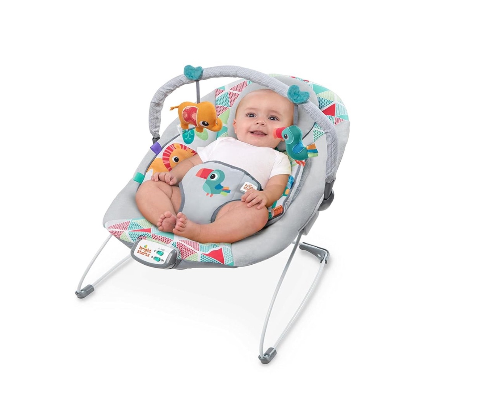 Bright Starts Baby Bouncer Soothing Vibrations Infant Seat 0-6 Months - Toys