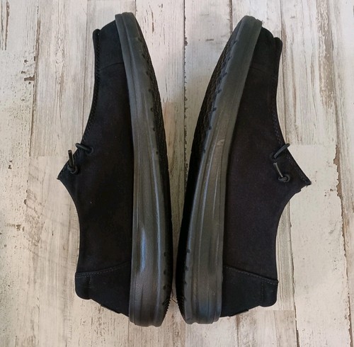 Hey Dude Wendy Work Shoes Womens Size 11D Triple Black Slip Resistant Wide Fit - Picture 5 of 10