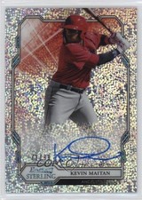 2019 Bowman Sterling Prospect Speckle Refractor 71/99 Kevin Maitan Auto 0s3