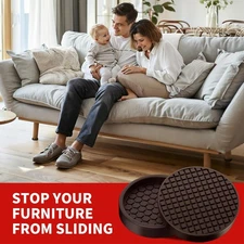 Non Slip Furniture Coasters - 2” Non Skid Furniture Pads for Hardwoods Floors...