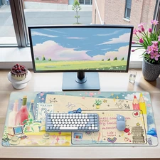 Desk Cover Mat, Extra Large Mouse Pad, Desk Pad Mat,Office Matt for Desktop Prot