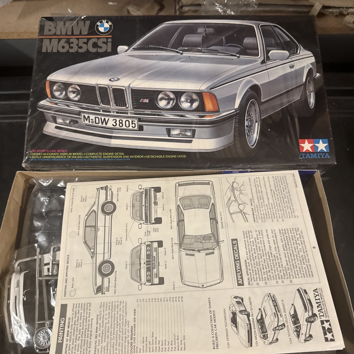 Tamiya BMW M635CSi 1/24 Model kit 24058 car Open Box | eBay