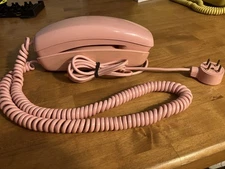 Vintage WORKING Faded Pink Western Electric 12-button Touch-Tone Trimline Phone