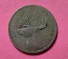 1943 Canada Silver TwentyFive Cent Coin 25c Canadian FREE SHIPPING