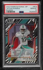 2021 National Convention VIP Gold Pack Zebra Prizm 1/1 Jaylen Waddle Auto 1o2