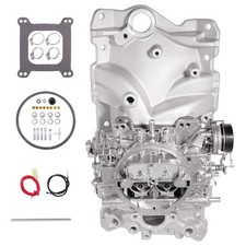 New Dual Plane Front Intake Manifold 4-barrel Carburetor For Chevy Sbc 1955-86 New Dual Plane Front Intake Manifold 4-barrel Carburetor For Chevy Sbc 1955-86