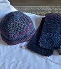 NEW CROCHETED HAT & SCARF SET Adult FREE US SHIPPING — photo 2