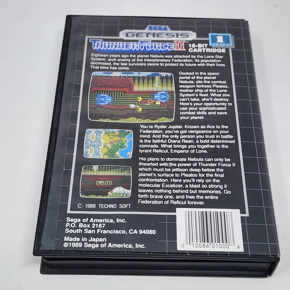Thunder Force II (Sega Genesis) Complete CIB - Authentic & TESTED - Image 3 of 4
