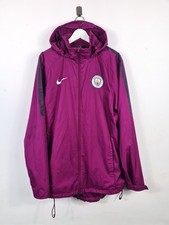 Giacca calcio Manchester City 2017/18 Nike viola cappotto allenamento con cappuccio uomo L
