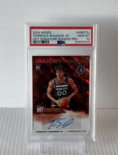 2024 Hoops Hot Sigs Terrence Shannon Jr.  RC Orange Auto /25 PSA 10 Gem Mint