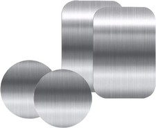 Adhesive Thin Metal Plates Compatible with Magnetic Mounts ,4 Piece 4silver