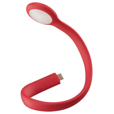 LED USB-C Lampe rot 30cm dimmbar verstellbar Lese Laptop Leuchte energiesparend