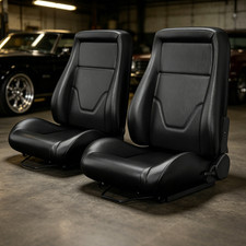 Obs Style 2pcs Reclining Universal Bucket Seats With Lock Sliders Black For Jeep Obs Style 2pcs Reclining Universal Bucket Seats With Lock Sliders Black For Jeep