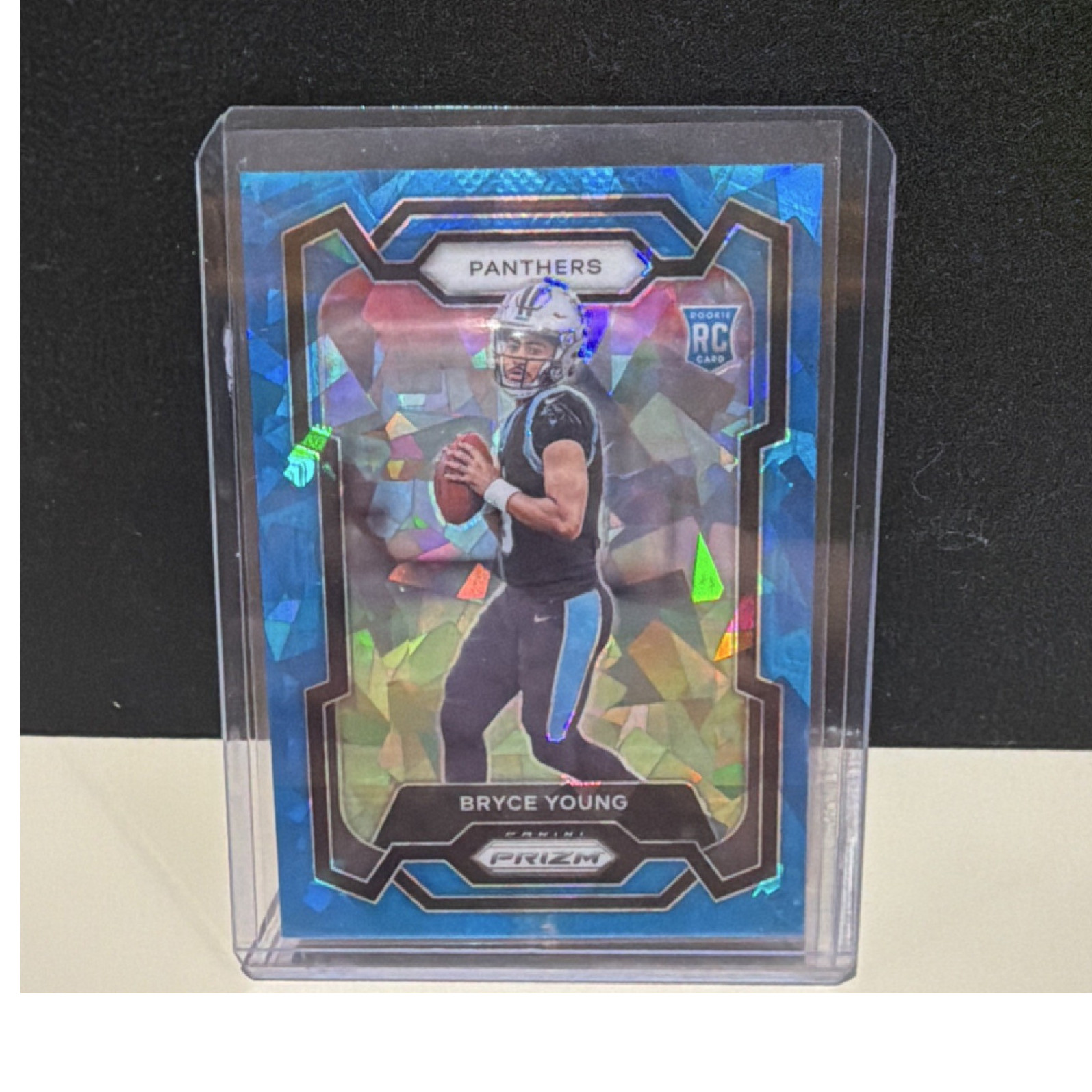 2023 Panini Prizm Rookies Bryce Young Blue Cracked Ice /99 #311 Panthers
