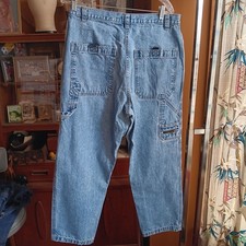 Vintage Jeans 34x30 Baggy Y2K Skater Utility Carpenter Jnco Side Zip 90s