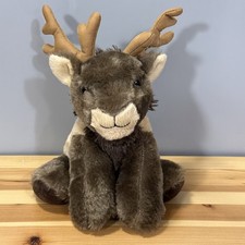 The Petting Zoo Elk 9 Beanbag Plush Brown Bei...