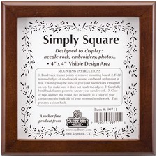 Mahogany Simply Square Box 5"X5"X2.75" Design Area 4"X4"