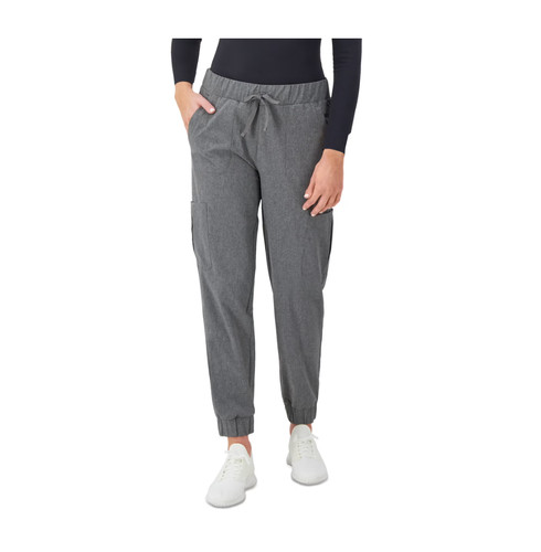 Hanes Women’s Scrubs Jogger Pants Gray Comfort Fit Cargo Drawstring M NWT