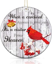 Cardinal Christmas Ornaments Christmas in Heaven Ornament in Memory of Loved ...