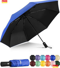 Windproof Auto Travel Umbrella Compact Folding UV Protection for Rain and Sun