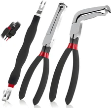 8" 60-Degree Electrical Disconnect Pliers for Automotive Connectors & Sensors -