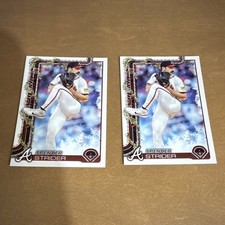  2025 Topps Holiday Spencer Strider Atlanta Braves MLB 2 Card Lot #HJ75