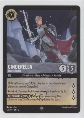 2023 Disney Lorcana - Rise of the Floodborn 2 Cinderella Stouthearted #177