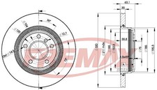 Bremsscheiben f�r BMW E60 E61 E63 E64 01-10