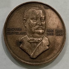 Grover Cleveland 22nd & 24th President Of The United States Coin Medal