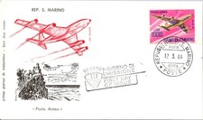 GOLDPATH: San Marino cover 1964 first day CV899_P11