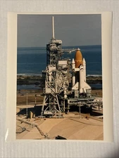NASA STS 75 Aerial View of Shuttle Columbia on Launch Pad 39B Press Photo