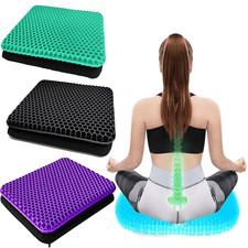 Double Thick Gel Seat Cushion Orthopedic Egg Pad Back Pressure Pain Relief