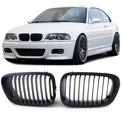 Sport Kühlergrill Performance Schwarz passend für BMW 3er E46 Coupe Cabrio 99-03