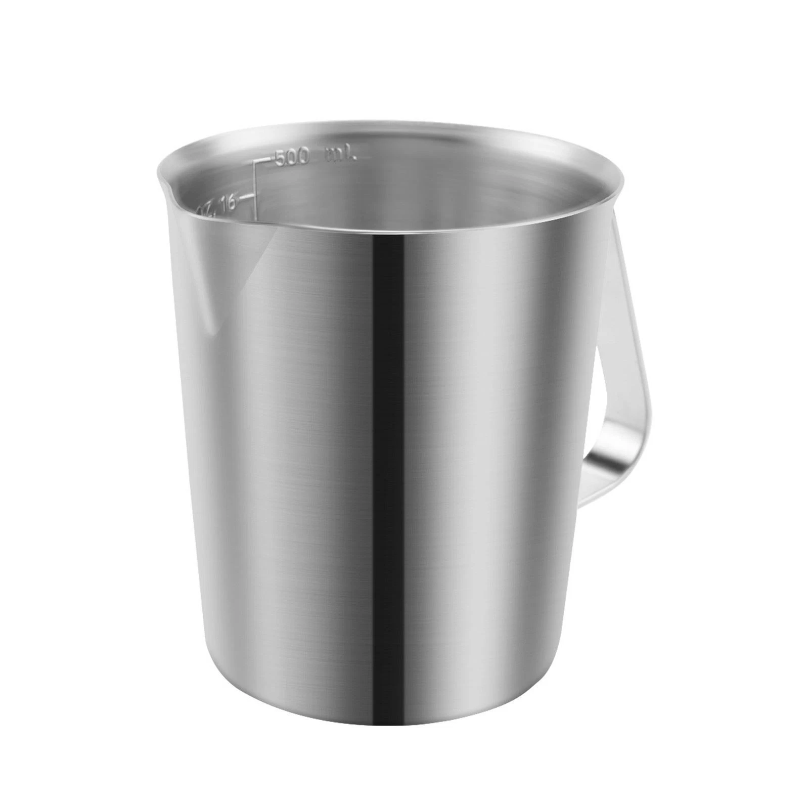 Stainless Steel Measuring Cup with Handle and Pour Lip Metal Pitcher