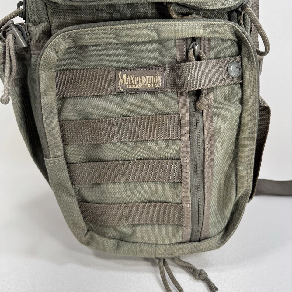 Maxpedition Sitka Gearslinger Tactical Sling Bag Army Green - Image 3 of 4