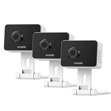 3 Pack Zmodo Mini Pro 1080P WiFi Indoor Two-Way Audio Camera