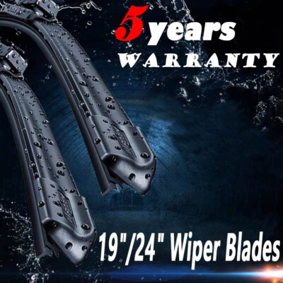 19''+24'' High Quality J-hook Windshield Wiper Blades Bracketless Frameless
