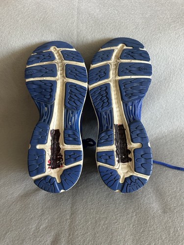 Women's Asics Gel-Cumulus 19 Black/Blue Wht Running T7B8N SZ 10 (VERY LITE USE) - Picture 5 of 9