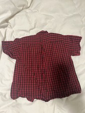 POLO Ralph Lauren Boys Sz 5 Shirt Plaid Red/Green/Navy/Wht Button Down EC
