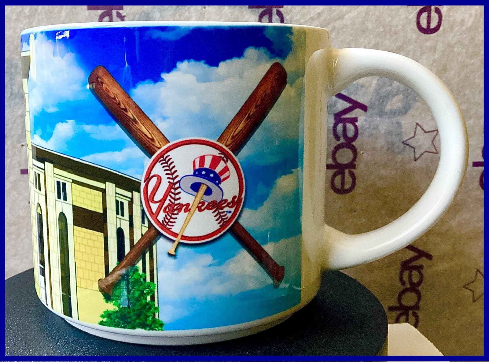 2017 HARD ROCK CAFE YANKEE STADIUM NY CITY TEE 16OZ COFFEE MUG CUP