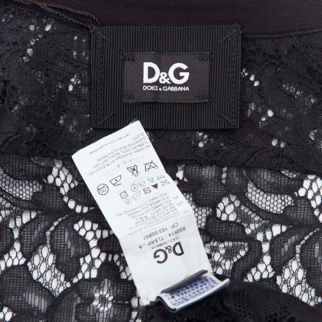 DOLCE&GABBANA シルク　カットソー　38 Silk twill shirt with polka-dot print in Print for Women