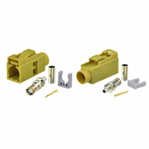 10-Pack Fakra K Female Curry RG316 RG174 Cable Connector for Car Sirius XM Radio