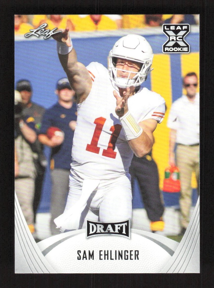 2021 Leaf Draft XRC Sam Ehlinger RC #09 Texas Longhorns