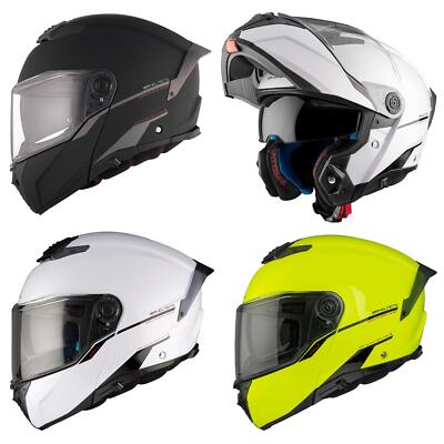 MT Atom 2 Klapphelm Motorrad Sturzhelm Modular Fahrraddeckel schwarz weiß gelb