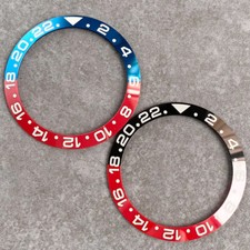 38mm Black Red Blue Ceramic Bezel Insert For 40mm SUB SKX 007 Mens Watch Bezel