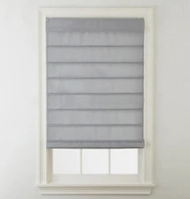 Cordless Hanna Fabric Roman Shades - Colors 5, Multiple Sizes
