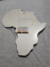 Continent of Africa PYO 9" x 9.5" Paint & Design Your Own Wood Sign